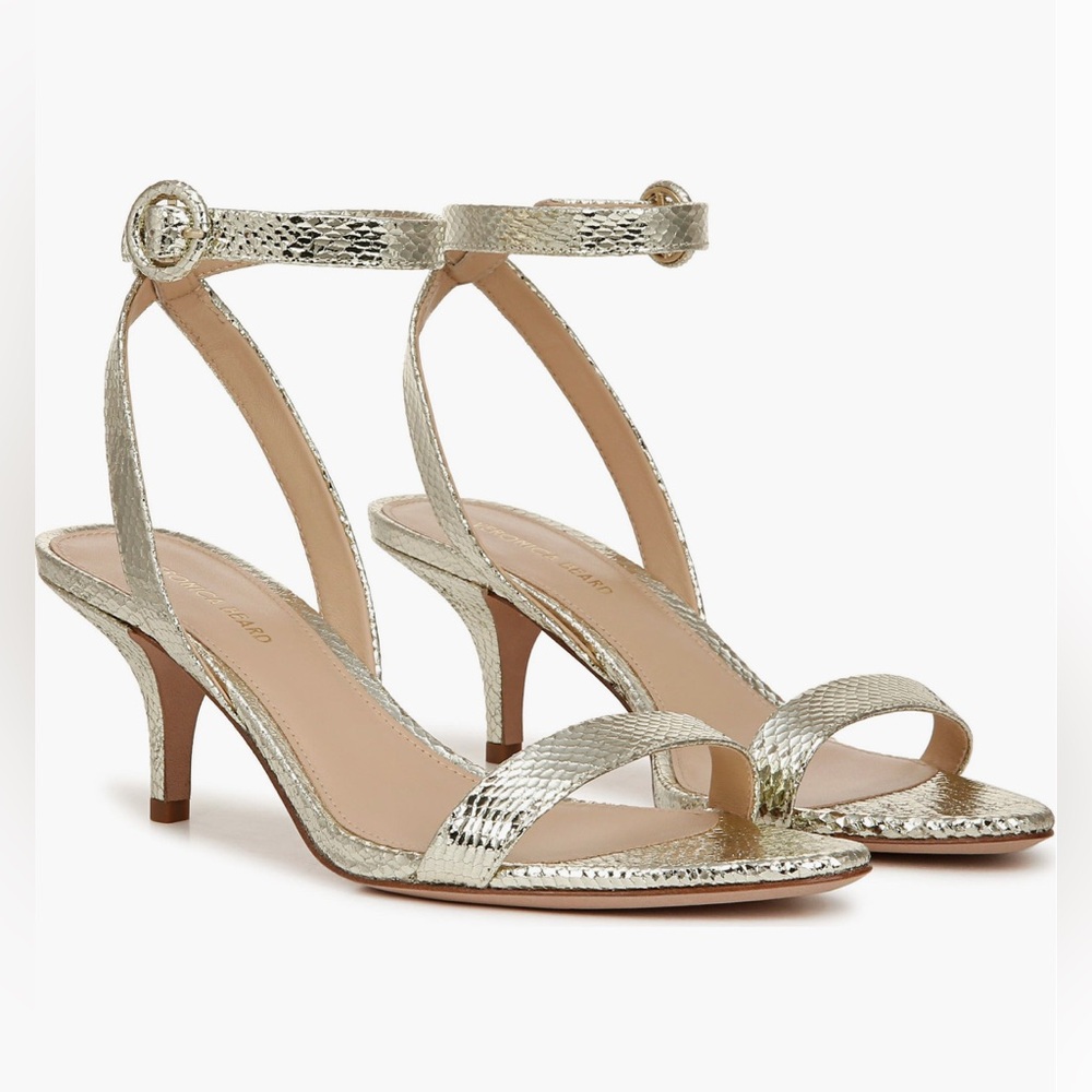 Veronica Beard Gold Heels